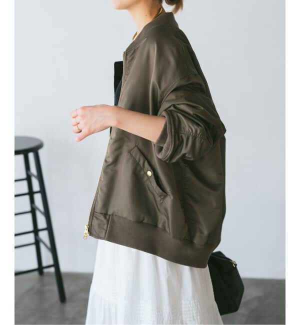 Spick and Span「《追加予約》ナイロンダブルジップブルゾン」|その他|