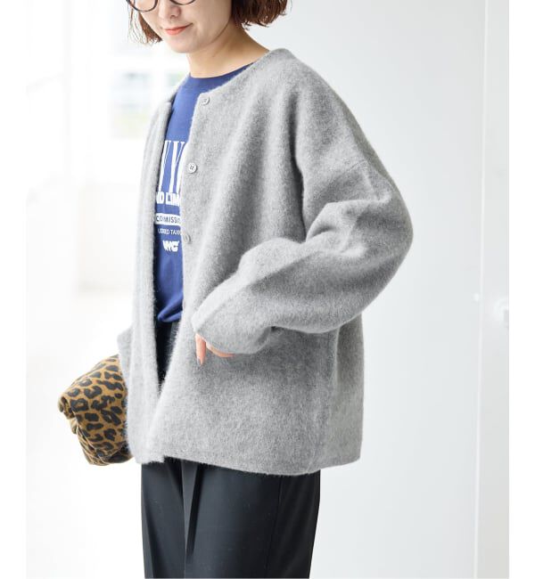 Spick and Span「《新色有り / 追加予約》ウールフォックスニットジャケット」|カーディガン|