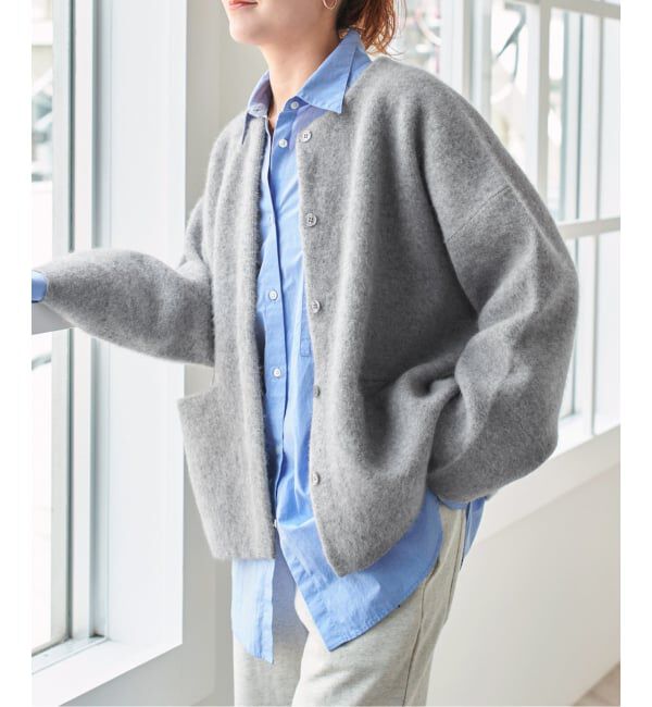 Spick and Span「《新色有り / 追加予約》ウールフォックスニットジャケット」|カーディガン|
