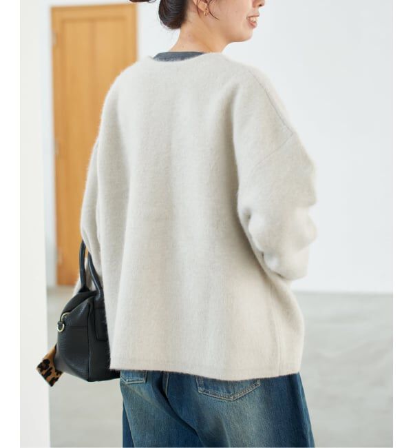 Spick and Span「《新色有り / 追加予約》ウールフォックスニットジャケット」|カーディガン|