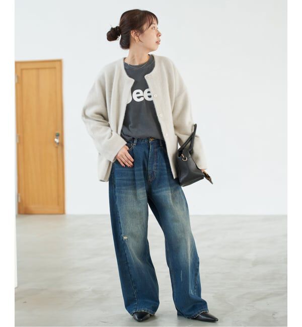Spick and Span「《新色有り / 追加予約》ウールフォックスニットジャケット」|カーディガン|