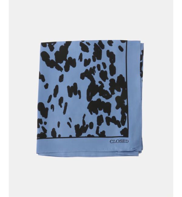 NOBLE「CLOSED/クローズド  Scarf」|バンダナ・スカーフ|ブルー A