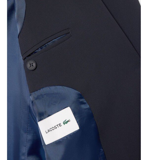 LACOSTE「リサイクルポリエステル鹿の子ブレザー / テーラードジャケット」|テーラードジャケット|