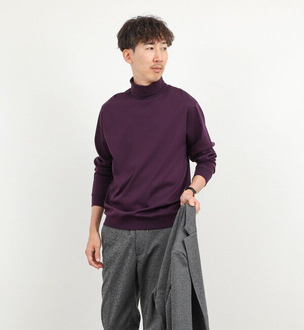 NOLLEY'S goodman「《ビジカジ対応》シルケットスムース タートルネック ドレスロンT 26AW」|Tシャツ・カットソー|
