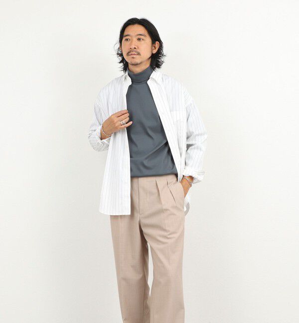 NOLLEY'S goodman「《ビジカジ対応》シルケットスムース タートルネック ドレスロンT 26AW」|Tシャツ・カットソー|
