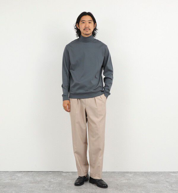 NOLLEY'S goodman「《ビジカジ対応》シルケットスムース タートルネック ドレスロンT 26AW」|Tシャツ・カットソー|