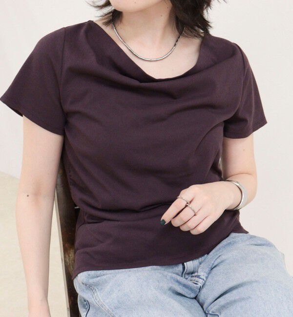 fredy emue「ドレープカットソーブラウス」|Tシャツ・カットソー|