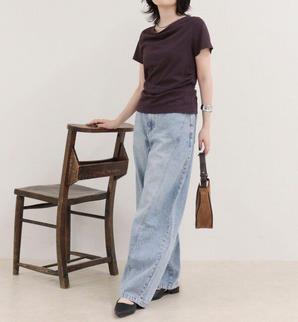 fredy emue「ドレープカットソーブラウス」|Tシャツ・カットソー|