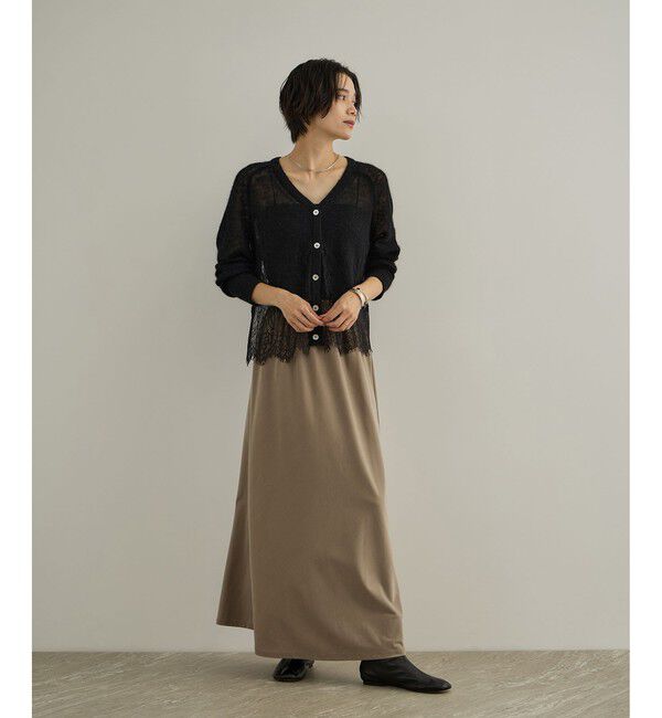 SALON adam et rope'「シアーアルパカヘムスカラップカーディガン」|カーディガン|