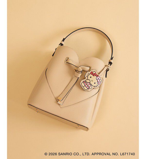 VIS「【HELLO KITTY&times;VIS】日焼けデザイン ハローキティハートカットバッグ」|ショルダー・メッセンジャー|
