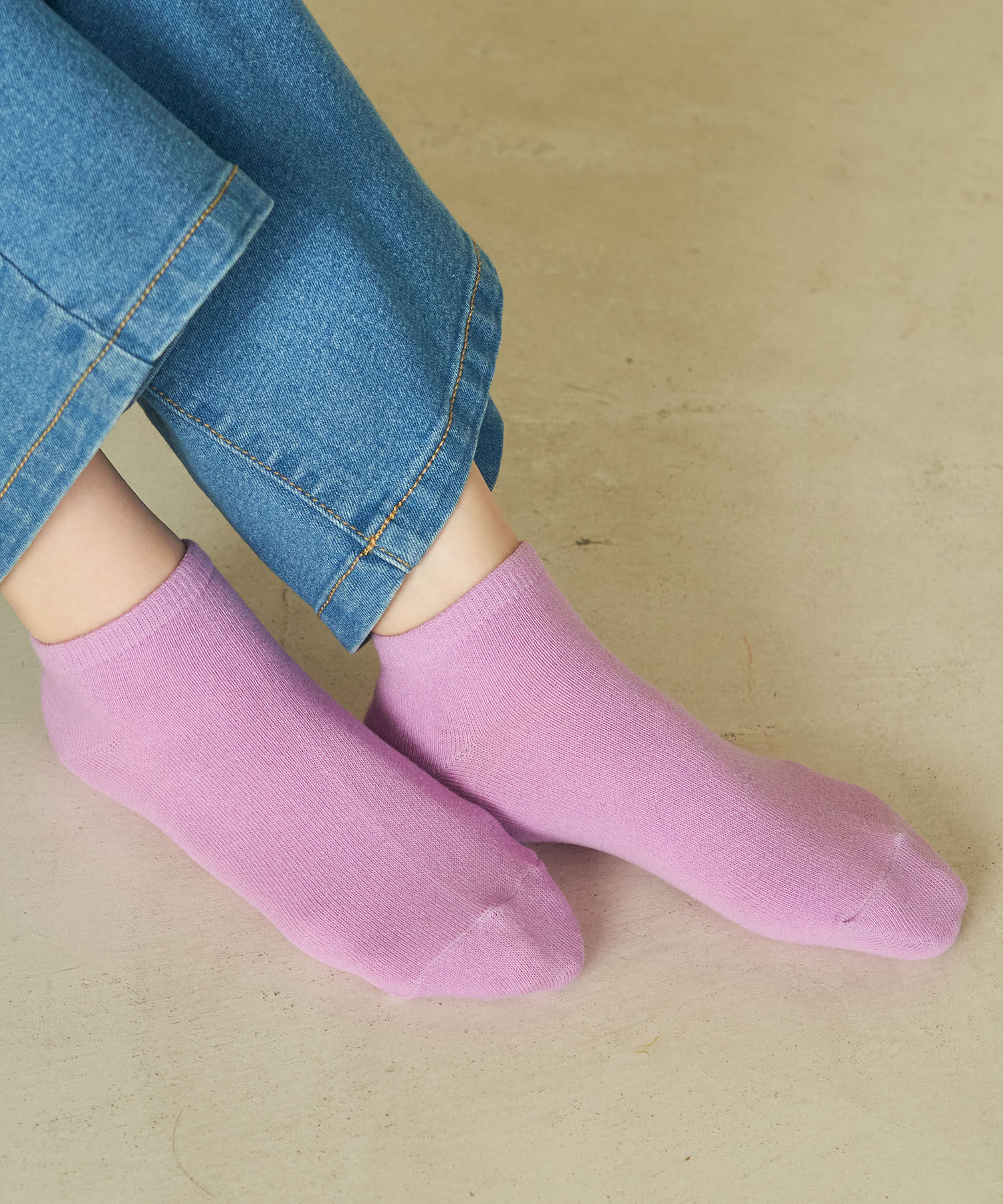 ROPE PICNIC PASSAGE「スニーカーショートクルーソックス」|ソックス|ラベンダー(52)