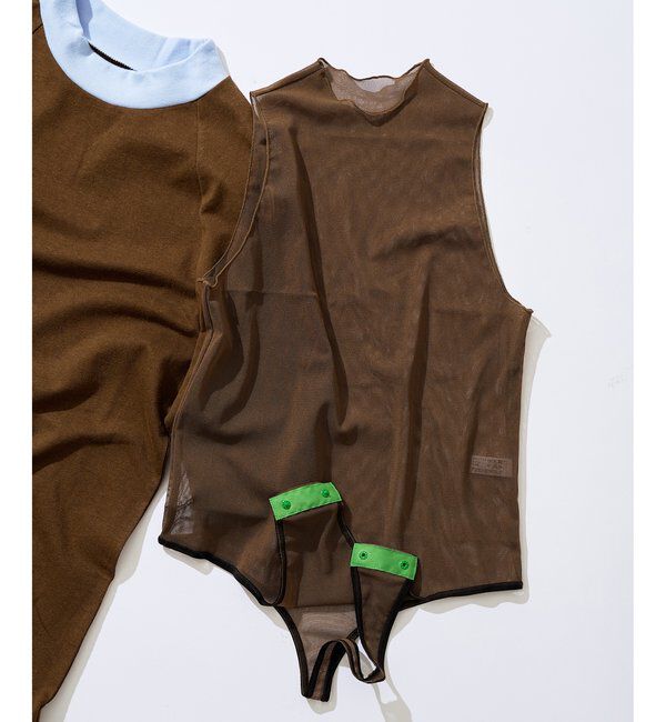  「【OVERNEATH】Bodysuit089」|インナー|ブラウン