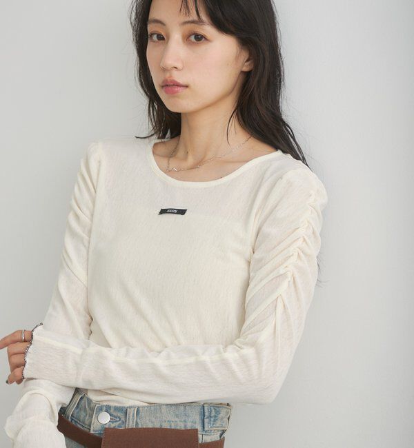  「【花柄&無地】ニュアンスブルームトップス」|Tシャツ・カットソー|
