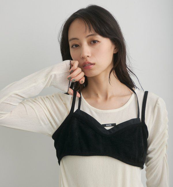  「【花柄&無地】ニュアンスブルームトップス」|Tシャツ・カットソー|