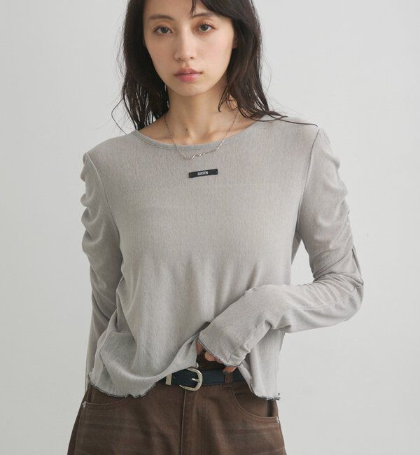  「【花柄&無地】ニュアンスブルームトップス」|Tシャツ・カットソー|