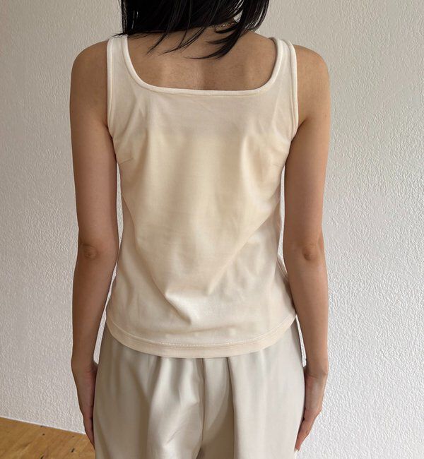  「【ワンポイント刺繍】2WAYベロアタンク」|キャミソール|