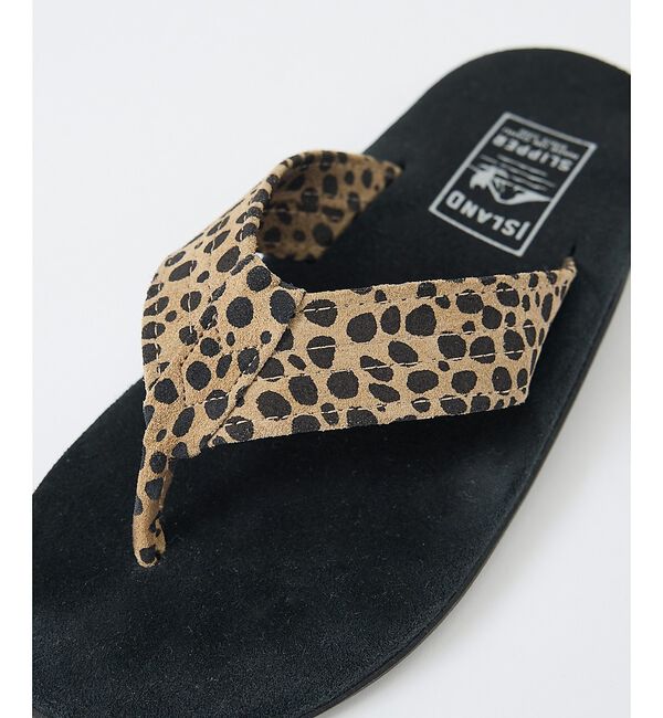 ABAHOUSE「【ISLAND SLIPPER / アイランドスリッパ】LEOPARD SAND」|サンダル|