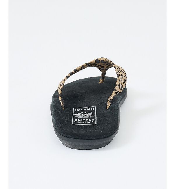 ABAHOUSE「【ISLAND SLIPPER / アイランドスリッパ】LEOPARD SAND」|サンダル|