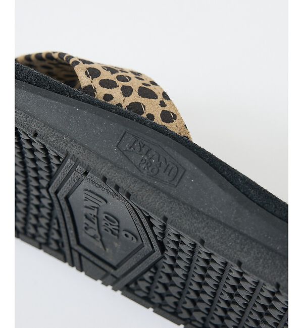 ABAHOUSE「【ISLAND SLIPPER / アイランドスリッパ】LEOPARD SAND」|サンダル|