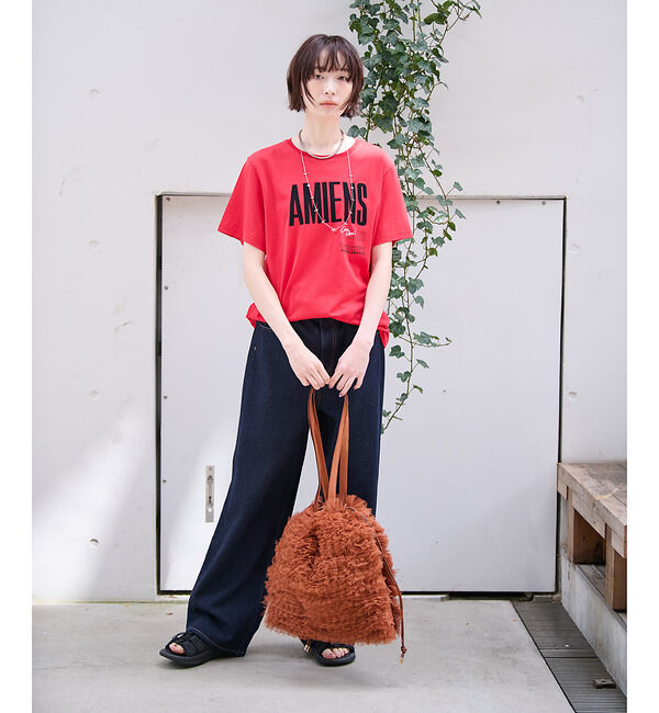 Rouge vif「【Ampersand / アンパサンド】Tulle frill bag/ME-2」|トートバッグ|