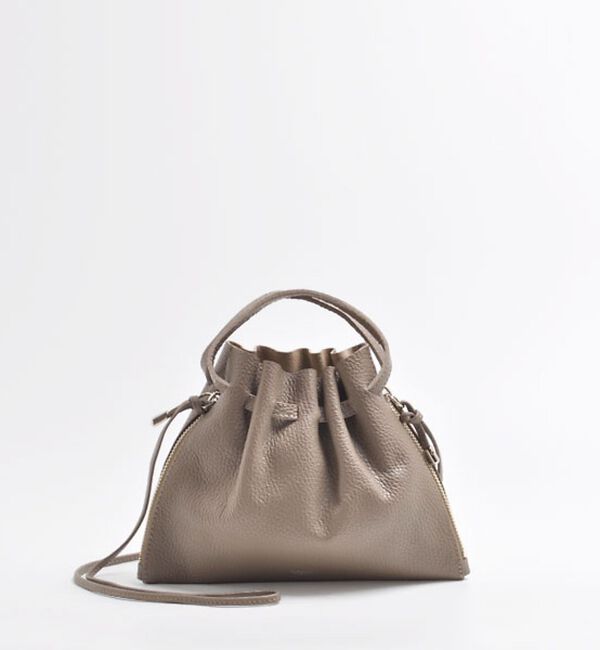Rouge vif「【blancle/ブランクレ】レザーギャザー2WAYバッグ/S.LEATHER」|ショルダー・メッセンジャー|