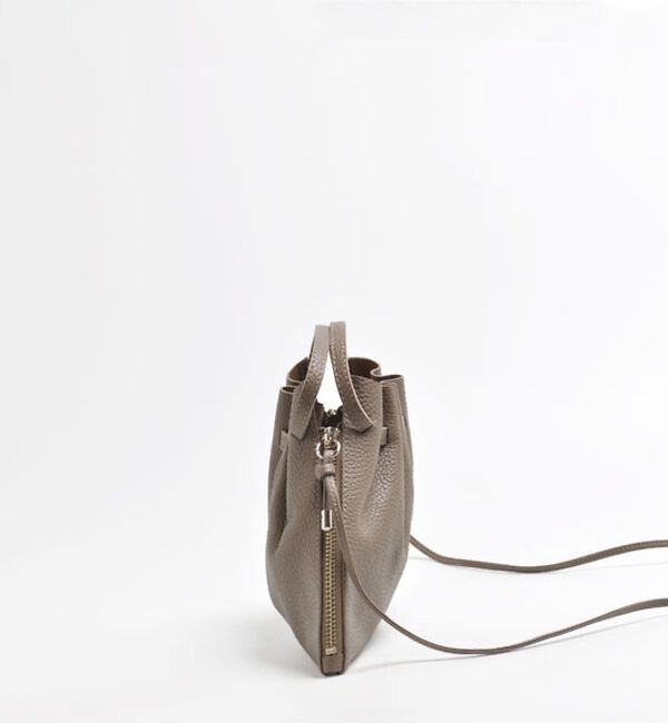Rouge vif「【blancle/ブランクレ】レザーギャザー2WAYバッグ/S.LEATHER」|ショルダー・メッセンジャー|