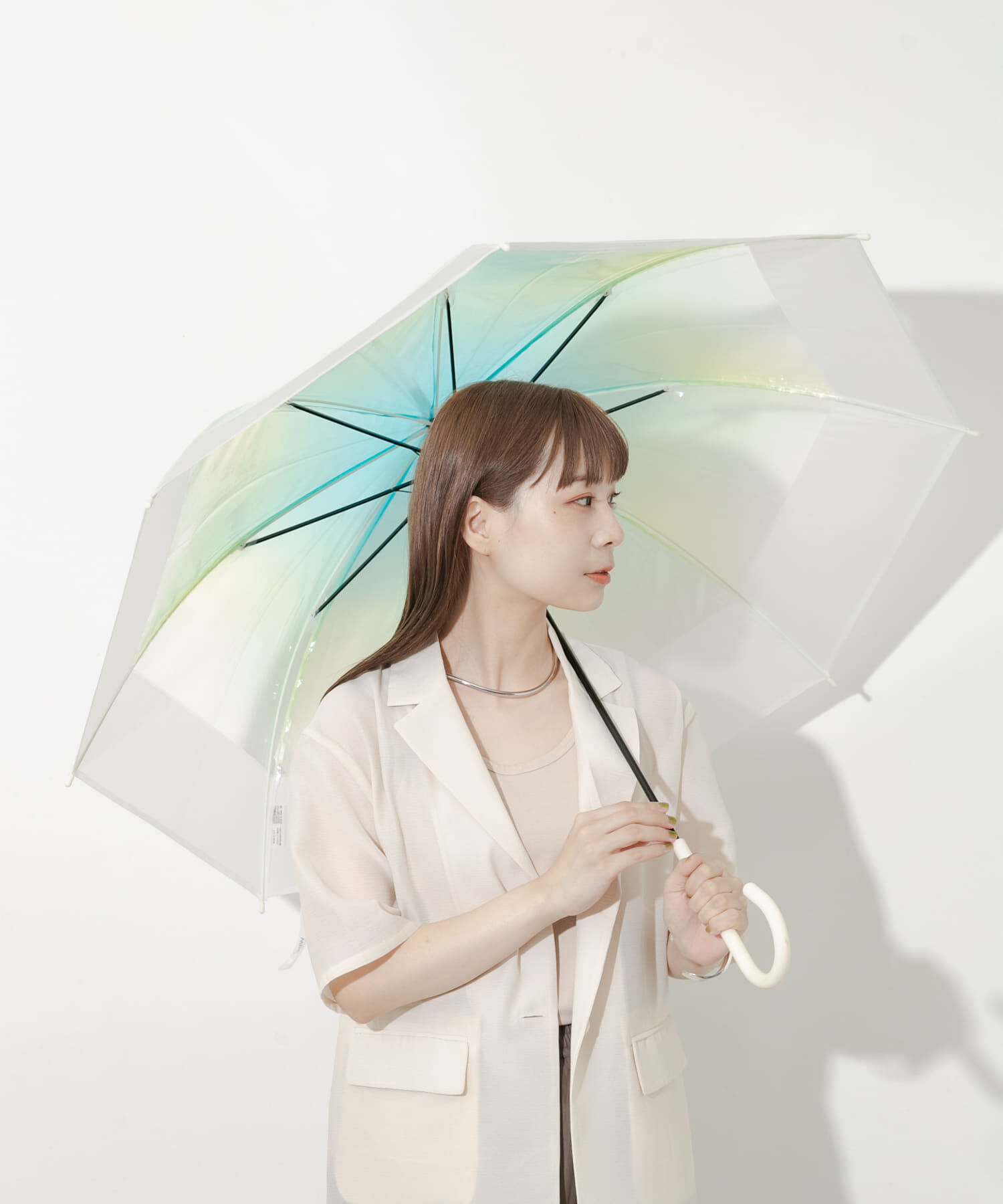 SMELLY「Wpc.　切り継ぎグラデーションアンブレラ」|傘|