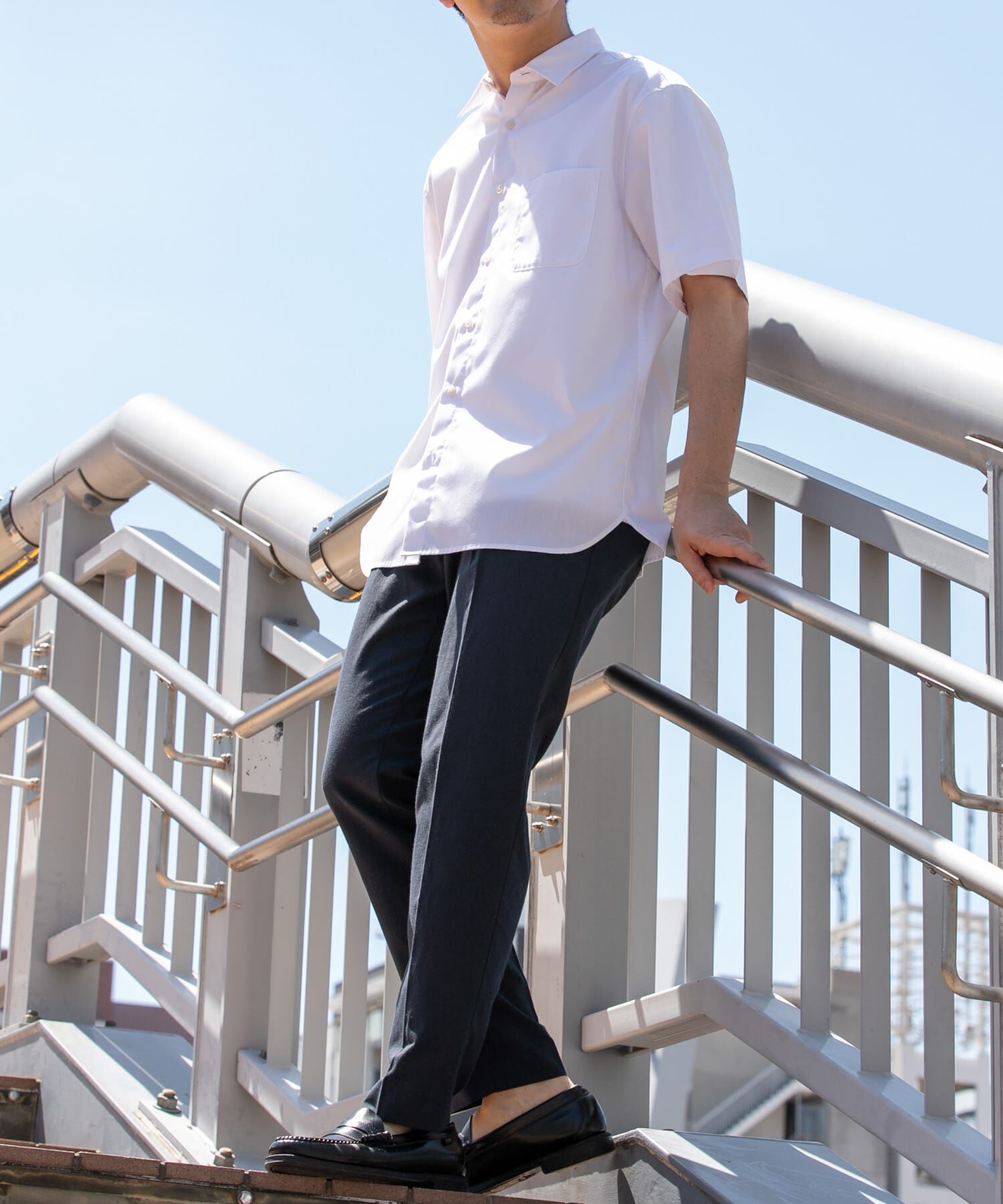 URBAN RESEARCH ROSSO「『XLサイズあり』『防シワ/防臭』アーバンリラックスブロード半袖シャツ」|シャツ・ブラウス|