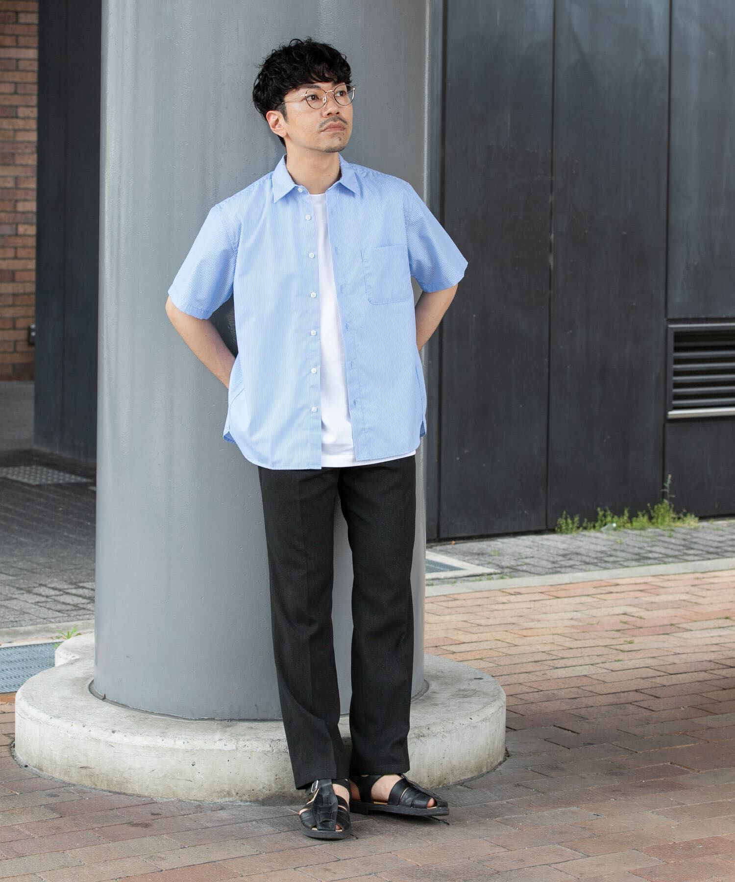 URBAN RESEARCH ROSSO「『XLサイズあり』『防シワ/防臭』アーバンリラックスブロード半袖シャツ」|シャツ・ブラウス|