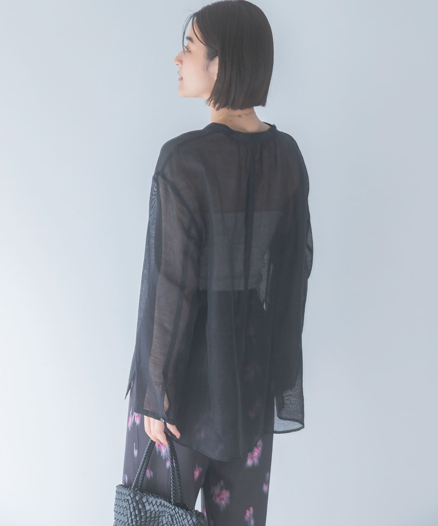 URBAN RESEARCH ROSSO「リネンシアーカールマイヤーブラウス」|シャツ・ブラウス|