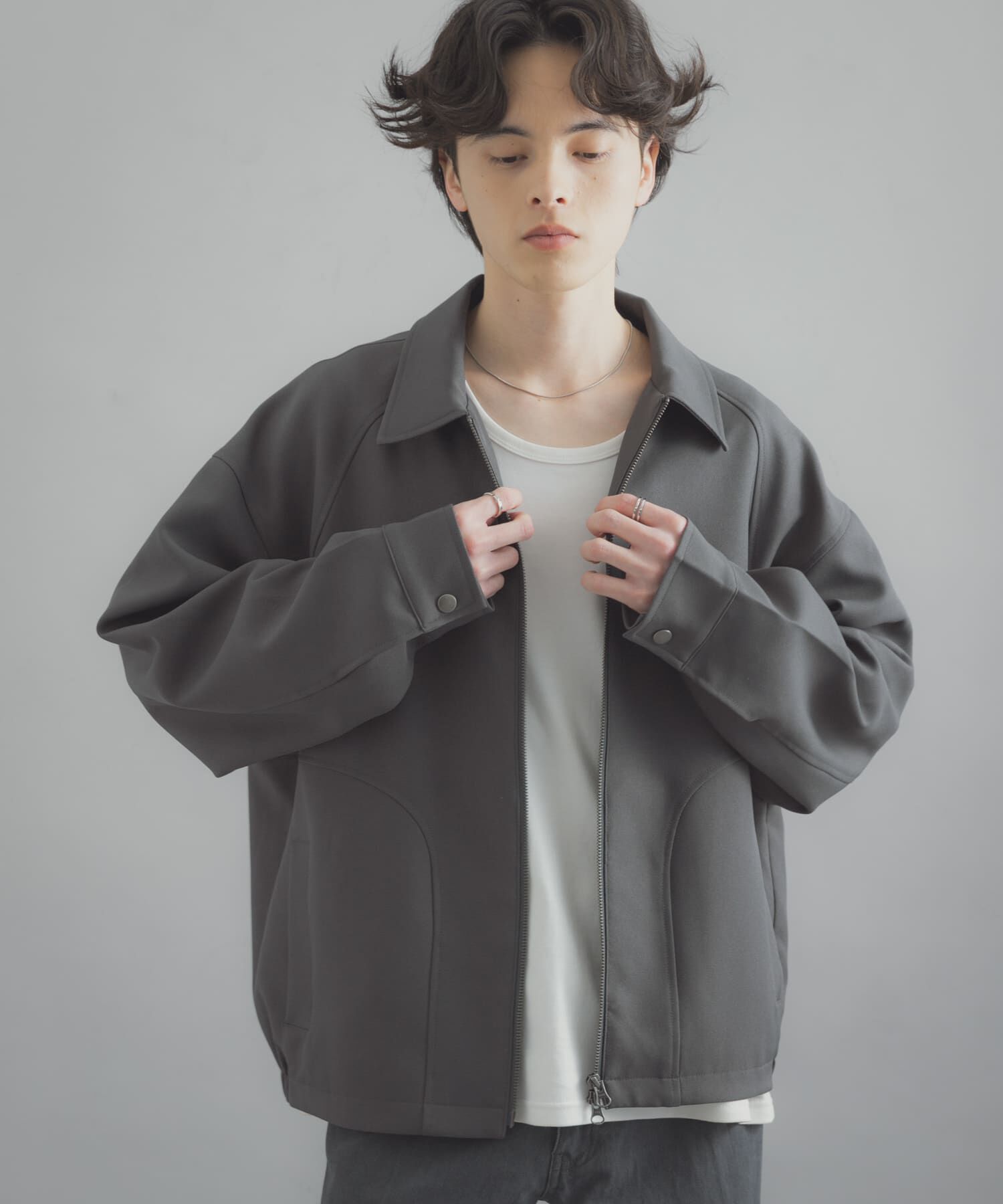 SENSE OF PLACE by URBAN RESEARCH「『撥水/防花粉』SKINProofジップブルゾン」|ブルゾン・スタジャン|