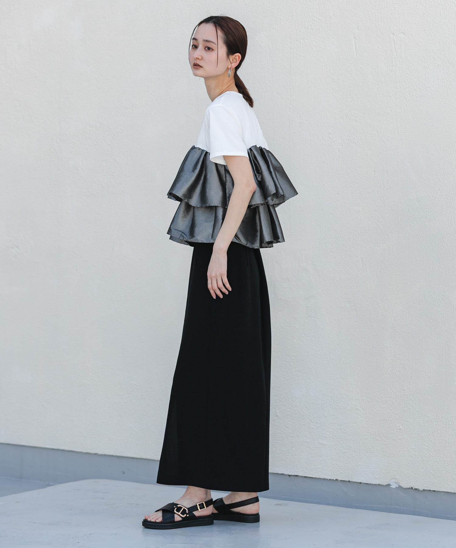 SENSE OF PLACE by URBAN RESEARCH「『UR TECH DRYLUXE』リネンライクスリットタイトスカート」|スカート|