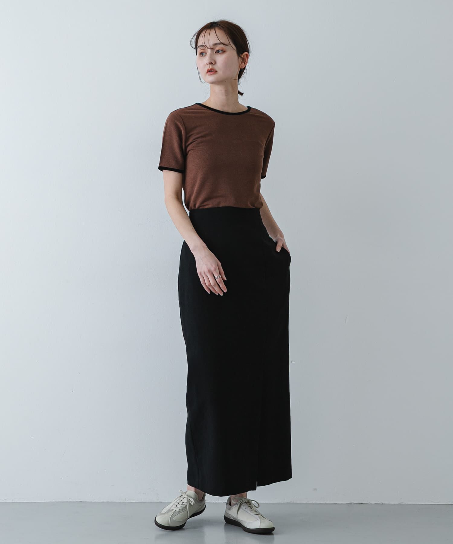 SENSE OF PLACE by URBAN RESEARCH「『UR TECH DRYLUXE』リネンライクスリットタイトスカート」|スカート|
