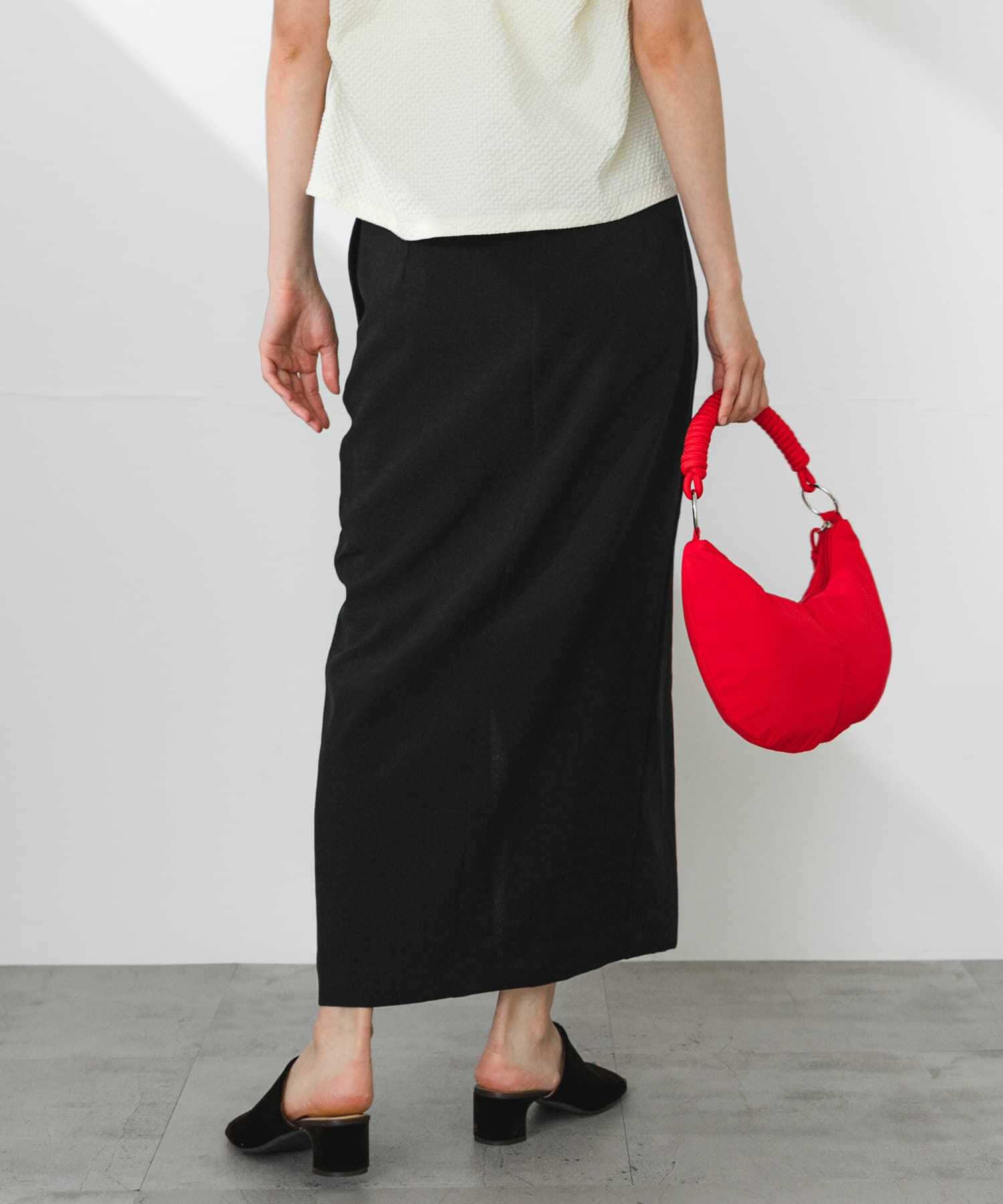 SENSE OF PLACE by URBAN RESEARCH「『UR TECH DRYLUXE』リネンライクスリットタイトスカート」|スカート|