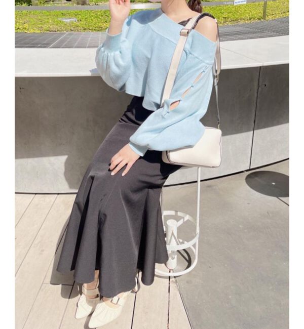 MAJESTICLEGON「2wayオフショルドルマンニット」|ニット・セーター|