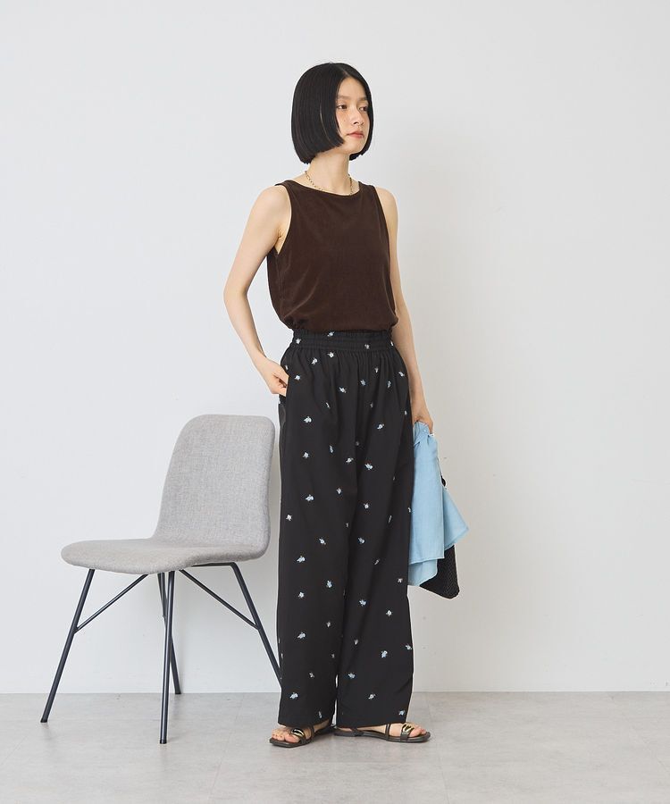 AMERICAN HOLIC「花柄刺繍イージーパンツ」|その他|