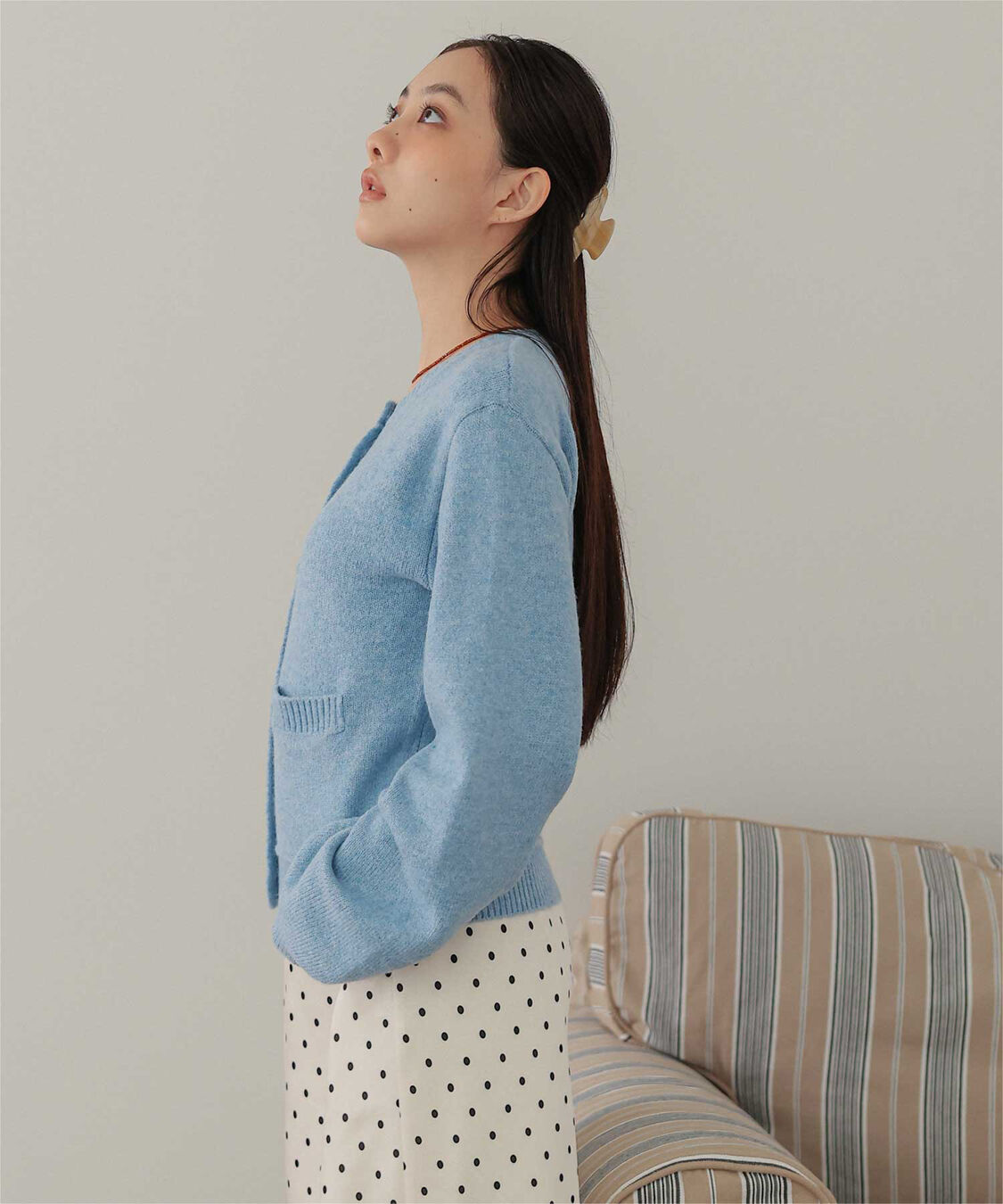 miette「くるみボタンニットカーディガン」|ニット・セーター|