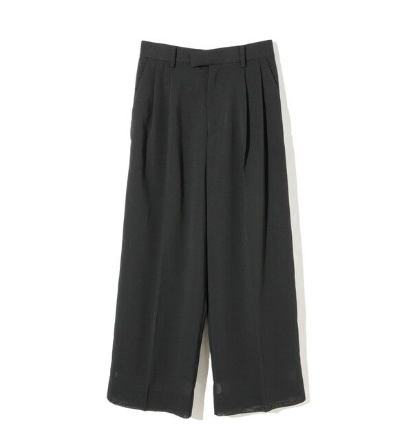 MIDIUMISOLID「MIDIUMISOLID for Ladies シアーワイドスラックス」|その他|ブラック