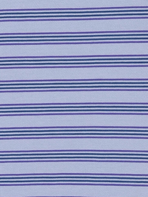 Samansa Mos2 Lagom「【吸水速乾】マルチボーダーカモメ刺繍Tシャツ」|Tシャツ・カットソー|