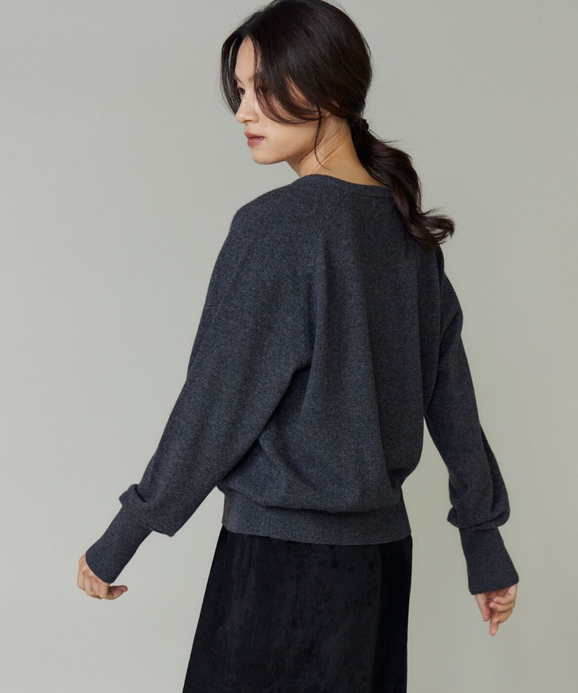 la veille by SUPERIOR CLOSET「《大きいサイズ》Vネックプルオーバー」|ニット・セーター|