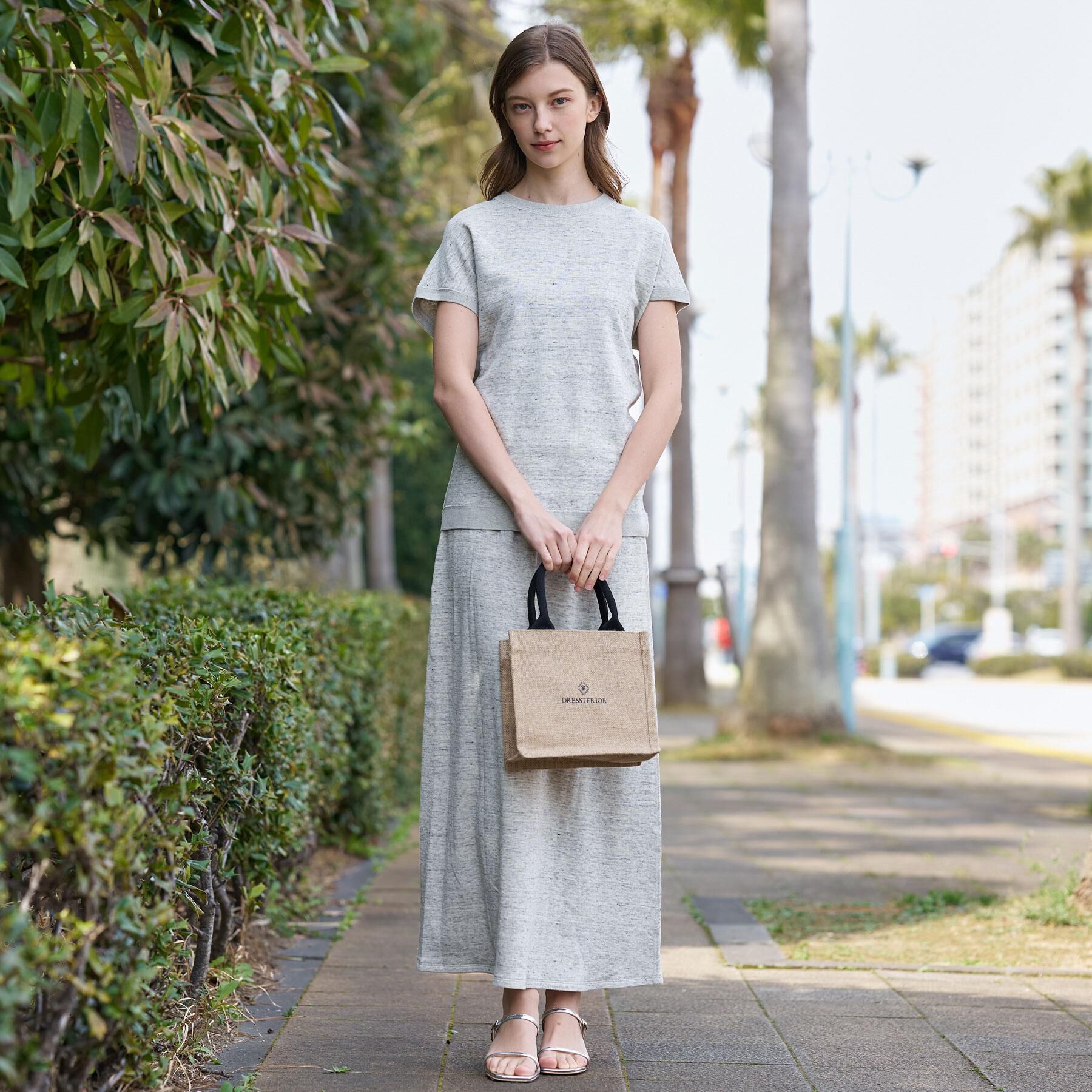 DRESSTERIOR「ジュートキャンバス ミニバッグ」|トートバッグ|