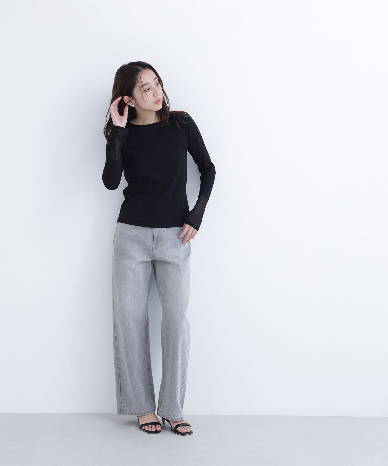  「シアーカフスカットソー」|Tシャツ・カットソー|