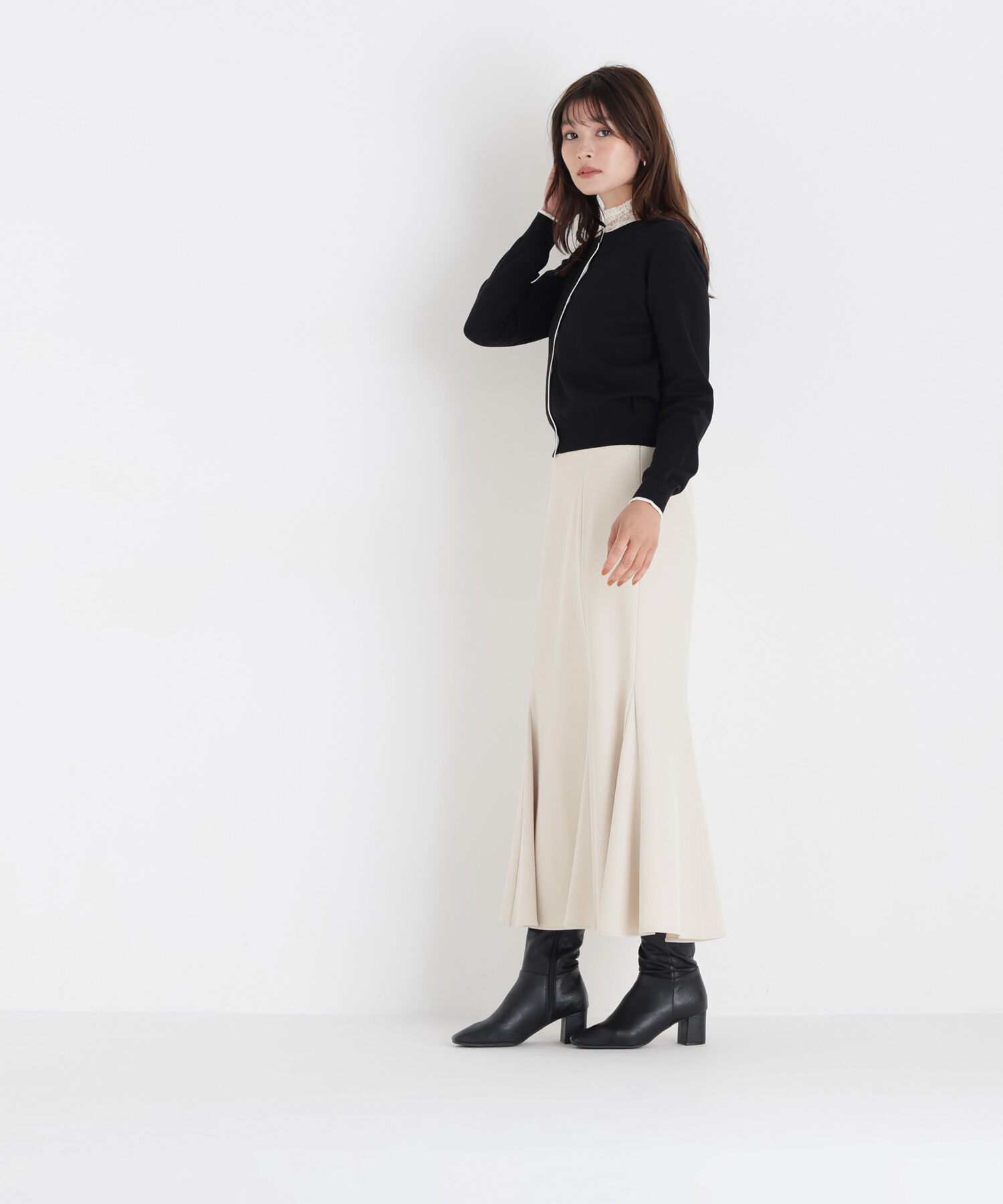  「<EC限定ｶﾗｰ:ﾈｲﾋﾞｰ系><ちょうど､いい服>&ldquo;それどこの?褒められ配 」|ニット・セーター|