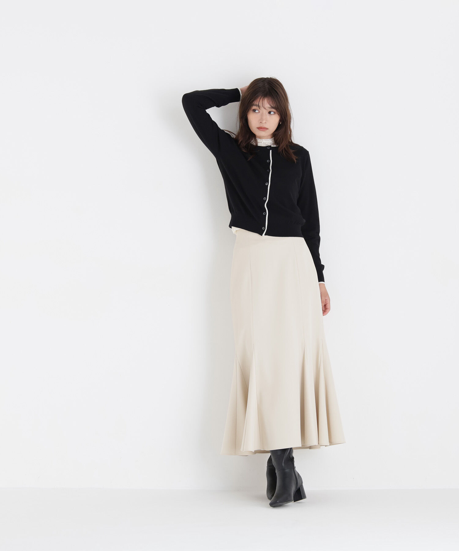  「<EC限定ｶﾗｰ:ﾈｲﾋﾞｰ系><ちょうど､いい服>&ldquo;それどこの?褒められ配 」|ニット・セーター|