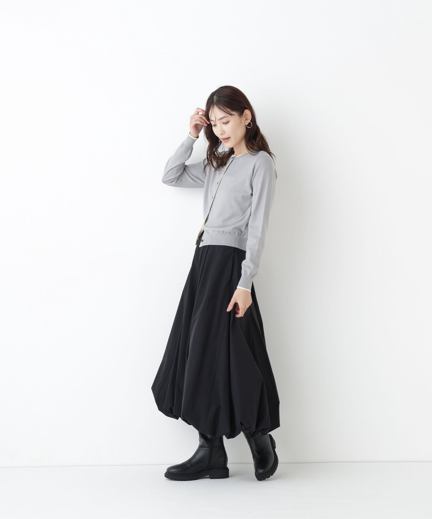  「<EC限定ｶﾗｰ:ﾈｲﾋﾞｰ系><ちょうど､いい服>&ldquo;それどこの?褒められ配 」|ニット・セーター|