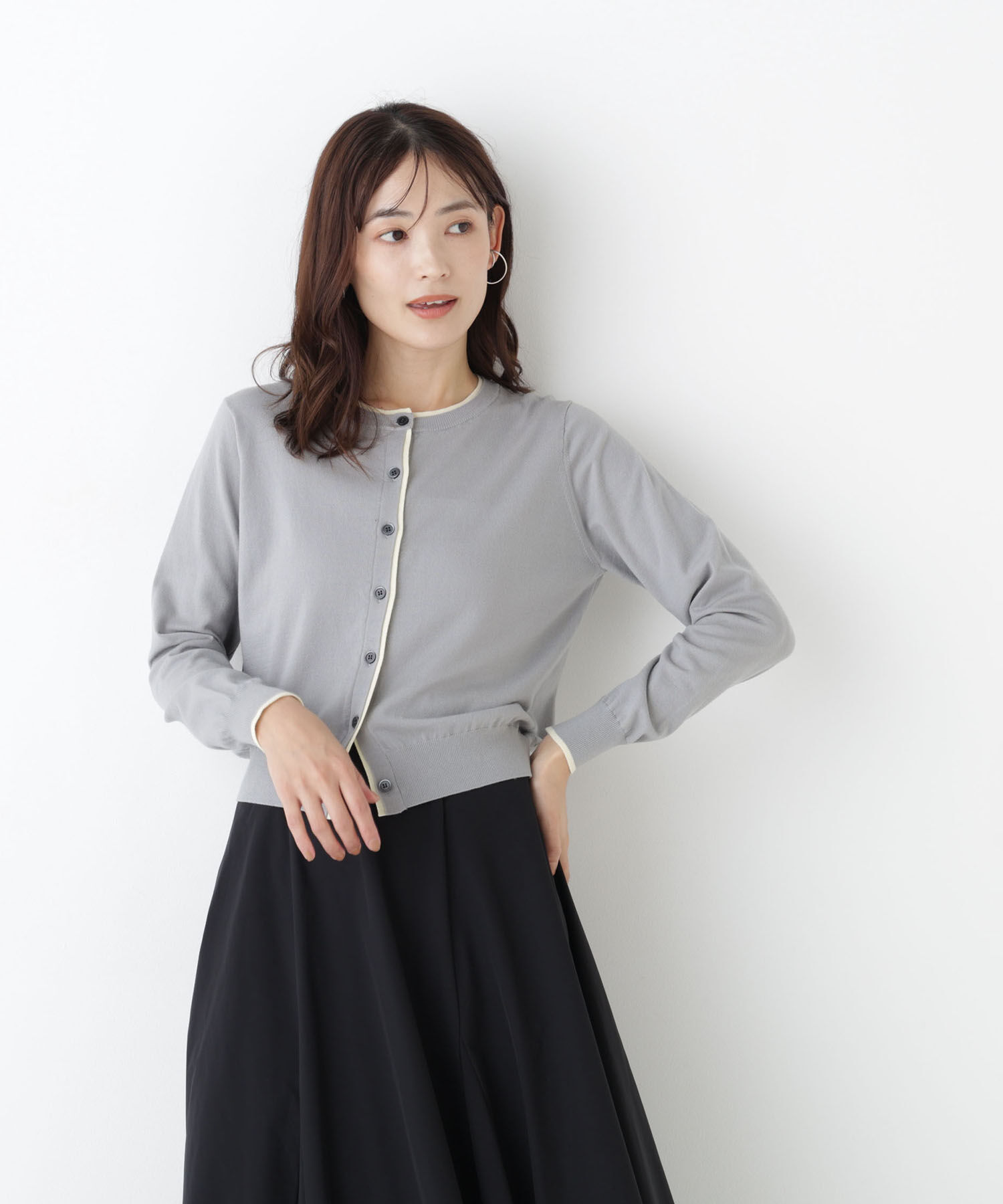  「<EC限定ｶﾗｰ:ﾈｲﾋﾞｰ系><ちょうど､いい服>&ldquo;それどこの?褒められ配 」|ニット・セーター|