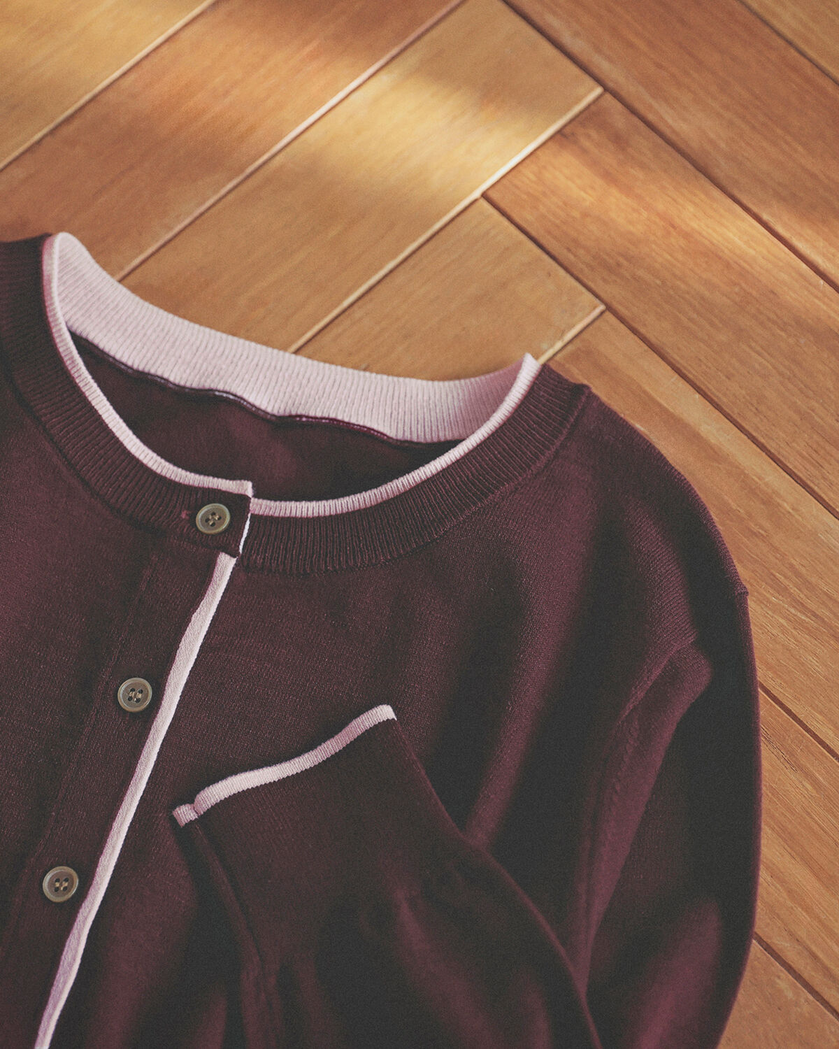  「<EC限定ｶﾗｰ:ﾈｲﾋﾞｰ系><ちょうど､いい服>&ldquo;それどこの?褒められ配 」|ニット・セーター|ボルドー系2