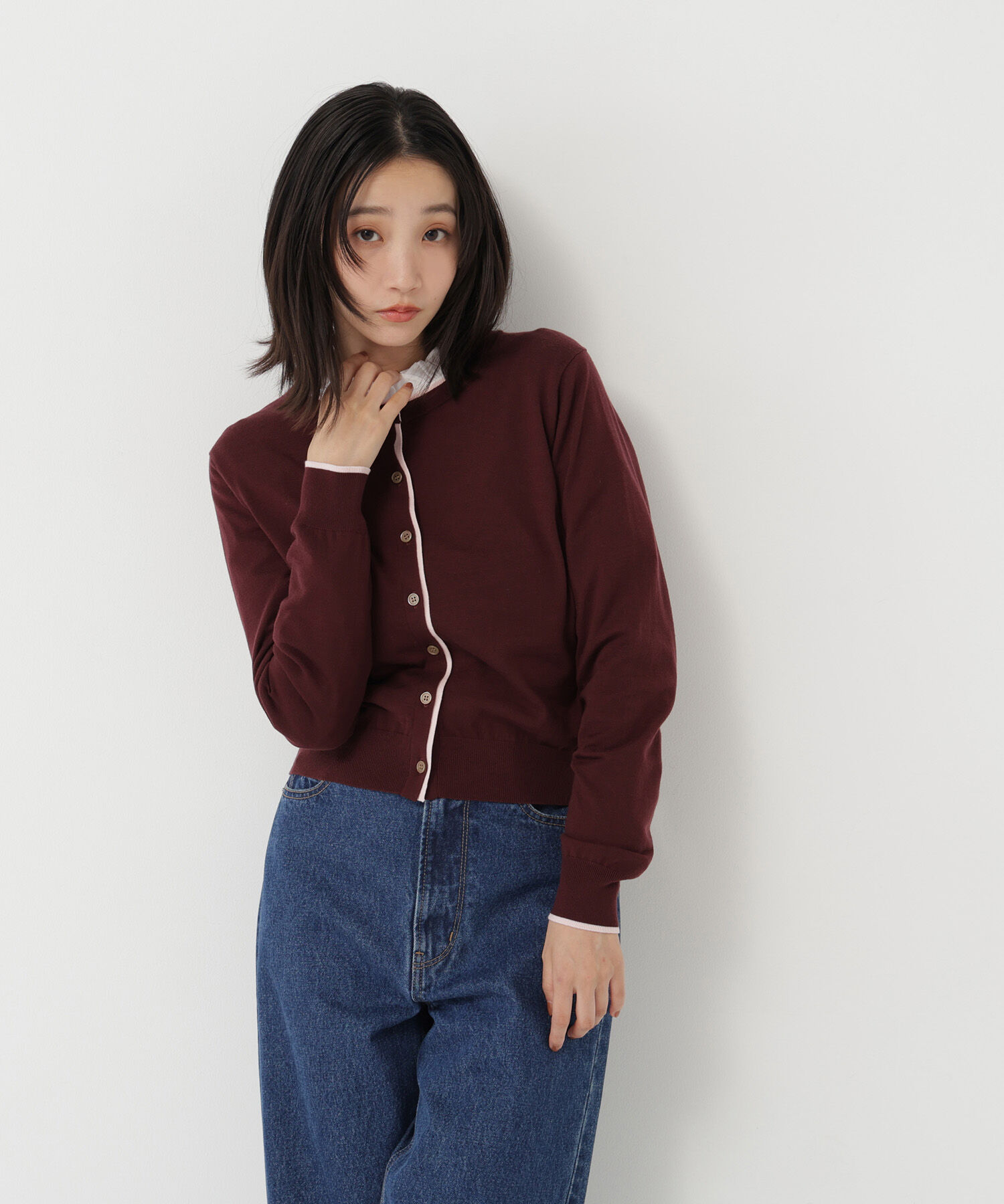  「<EC限定ｶﾗｰ:ﾈｲﾋﾞｰ系><ちょうど､いい服>&ldquo;それどこの?褒められ配 」|ニット・セーター|