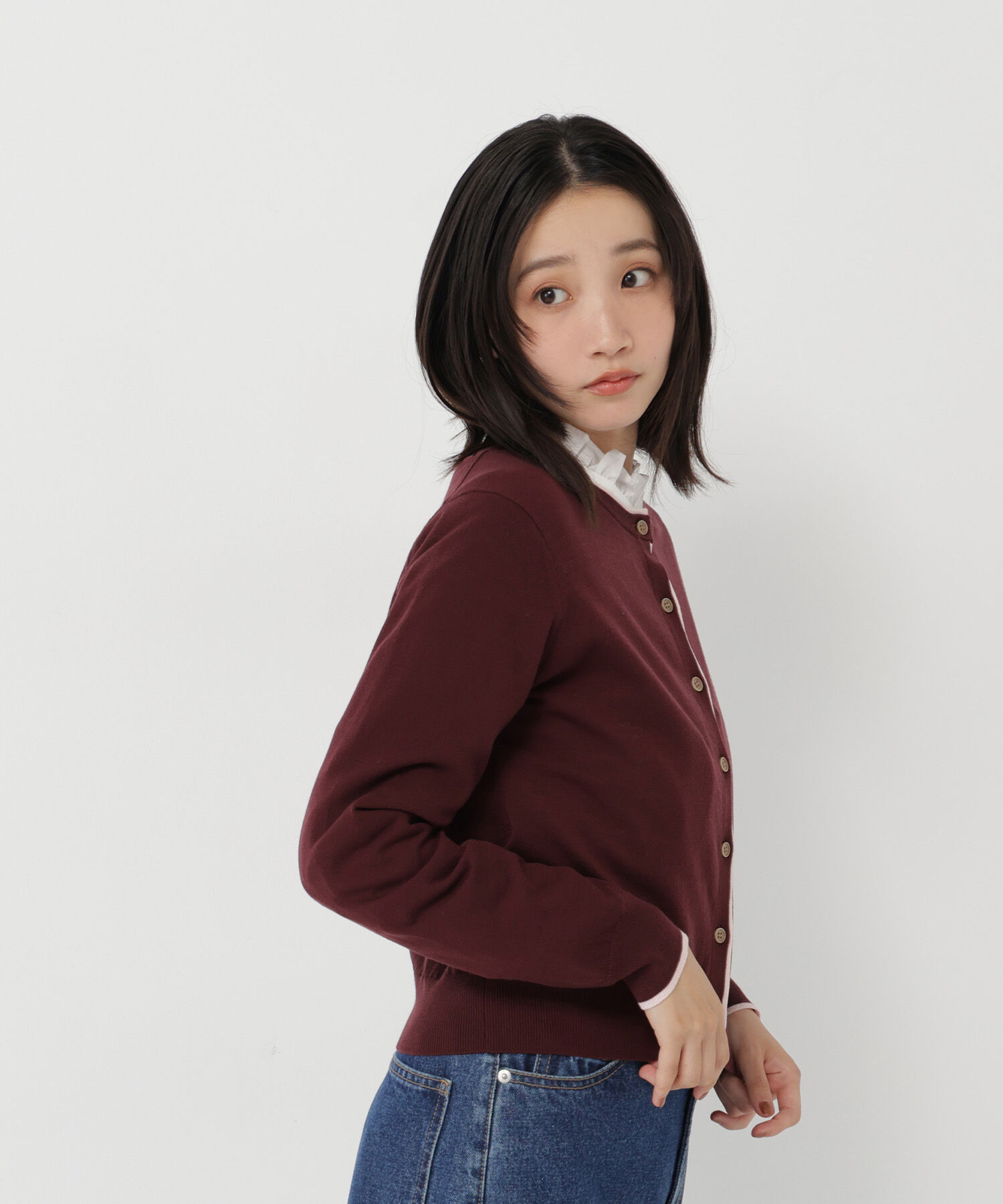  「<EC限定ｶﾗｰ:ﾈｲﾋﾞｰ系><ちょうど､いい服>&ldquo;それどこの?褒められ配 」|ニット・セーター|