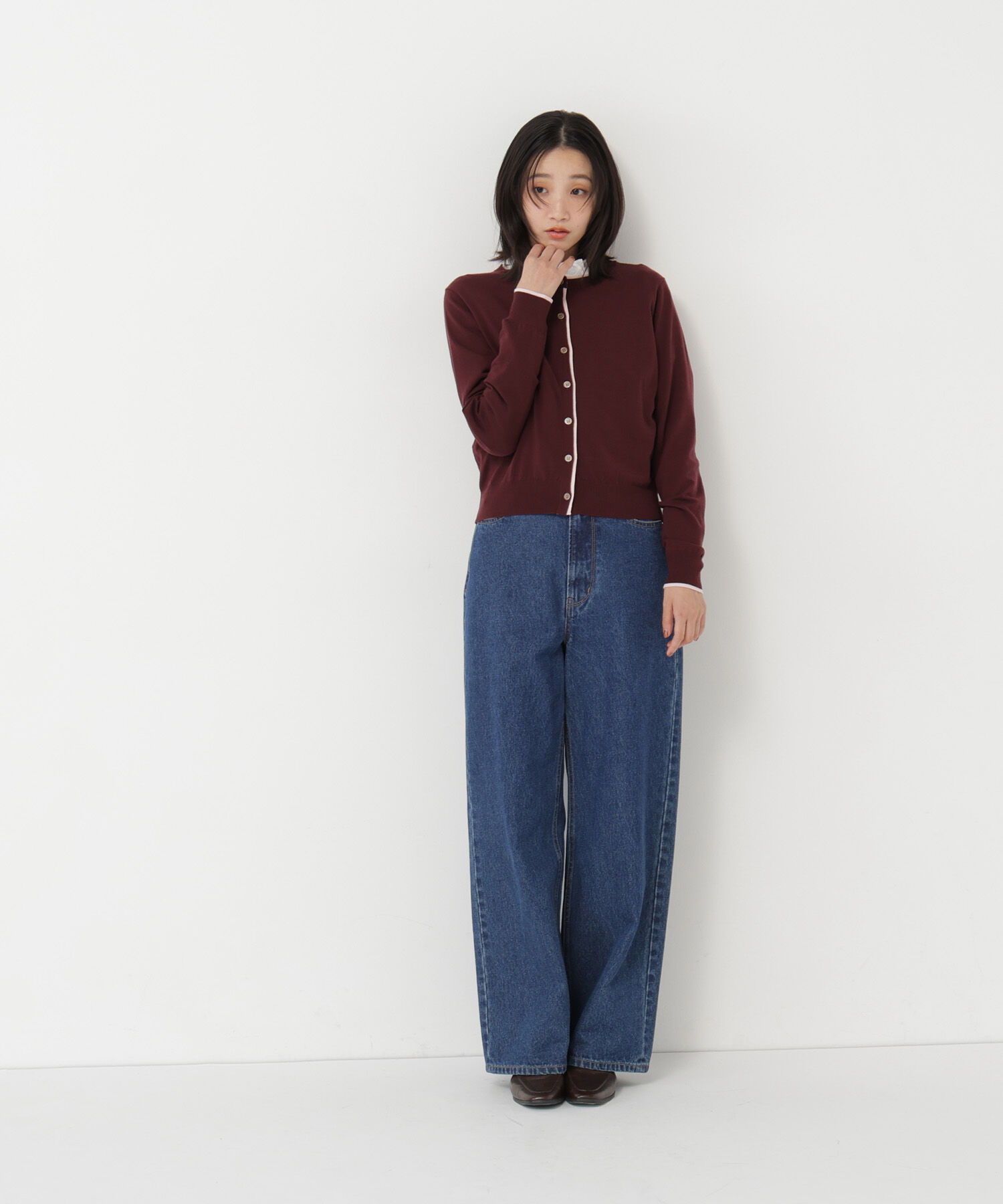  「<EC限定ｶﾗｰ:ﾈｲﾋﾞｰ系><ちょうど､いい服>&ldquo;それどこの?褒められ配 」|ニット・セーター|